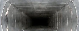 Illustrative cleaned air duct